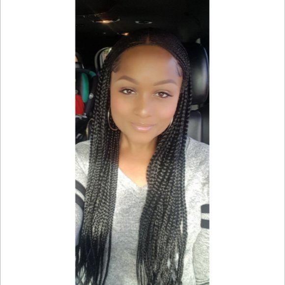 Ombre Micro Braided Lace Front Wig W Baby Hair